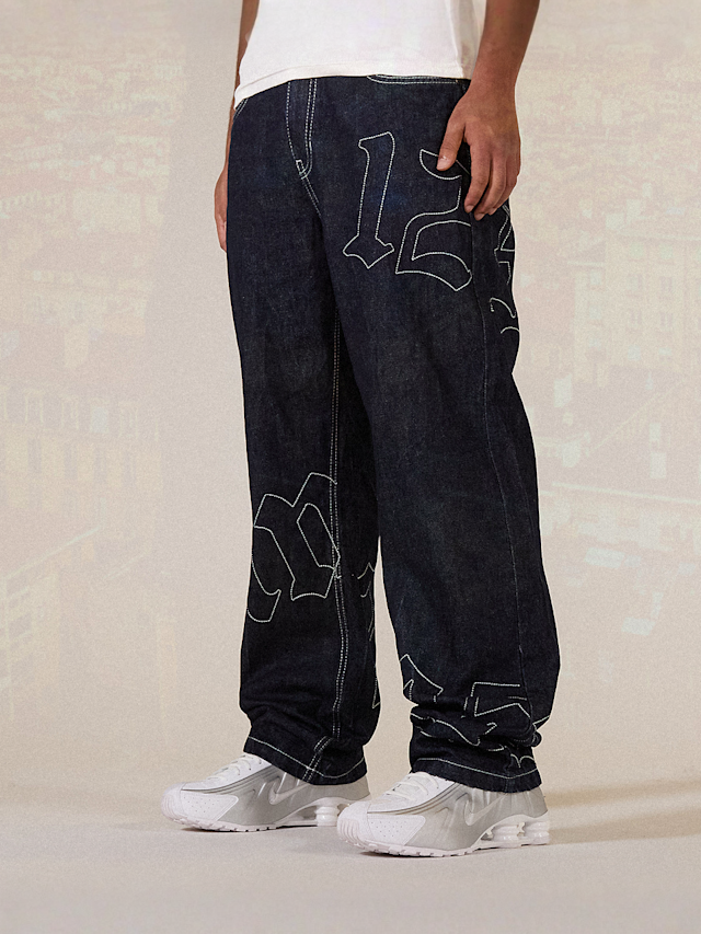 125mm x SNIPES, Straight Leg Raw Denim 125mm x SNIPES, blue, Image 1 of 8