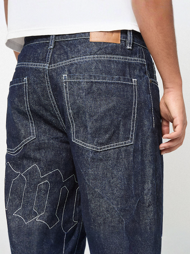 125mm x SNIPES, Straight Leg Raw Denim 125mm x SNIPES, blue, Image 5 of 8