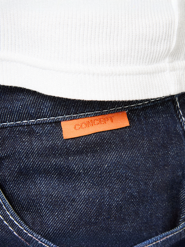 125mm x SNIPES, Straight Leg Raw Denim 125mm x SNIPES, blue, Image 6 of 8