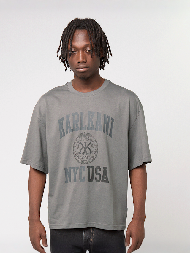 Karl Kani, Kani Usa Boxy T-Shirt, grey, Image 1 of 4