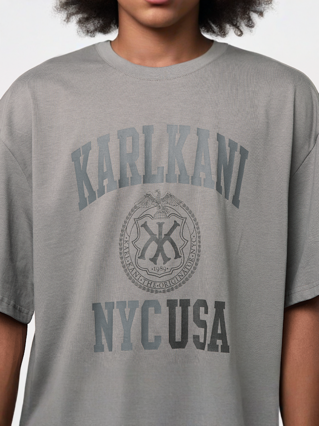 Karl Kani, Kani Usa Boxy T-Shirt, grey, Image 3 of 4