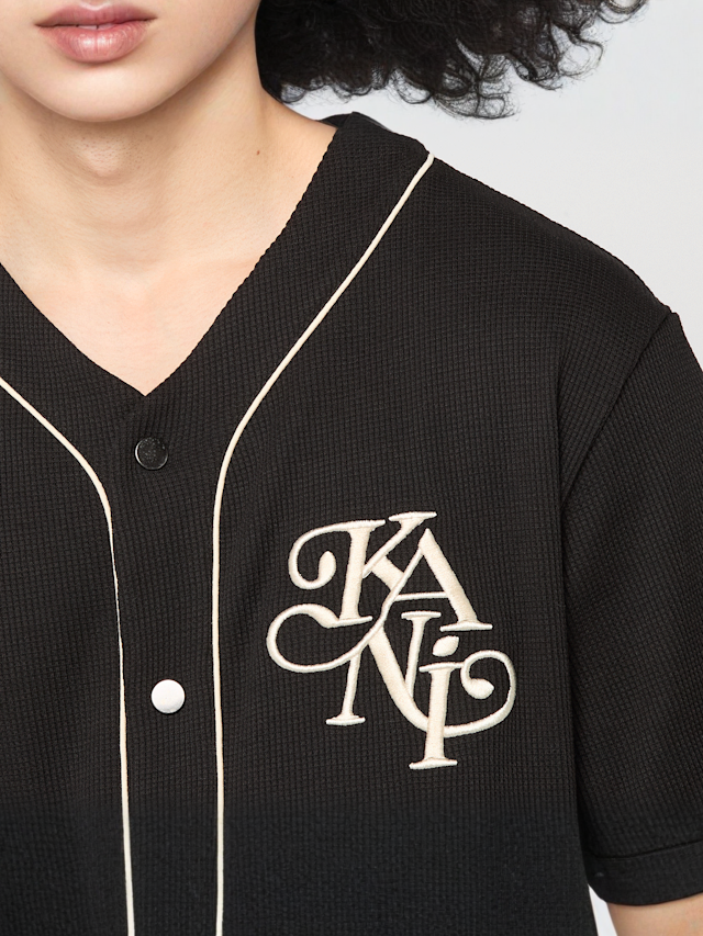 Karl Kani, Kani Legacy Waffle Baseball Jersey, black, Image 3 of 4