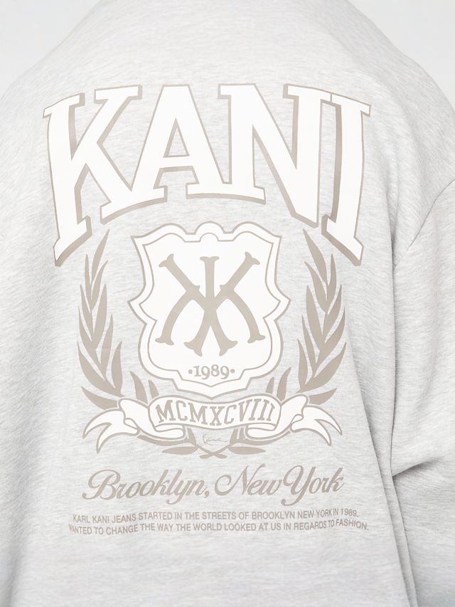 Karl Kani, Kani Script Emblem Zip Hoodie, grey, Image 4 of 5