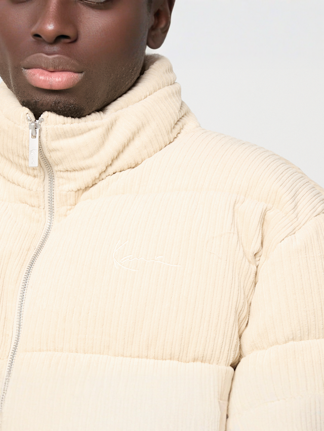 Karl Kani, Signature Corduroy Puffer Jacket, beige, Image 3 of 5