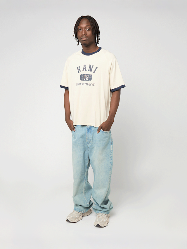 Karl Kani, College Regular Raglan T-Shirt, beige, Image 4 of 4