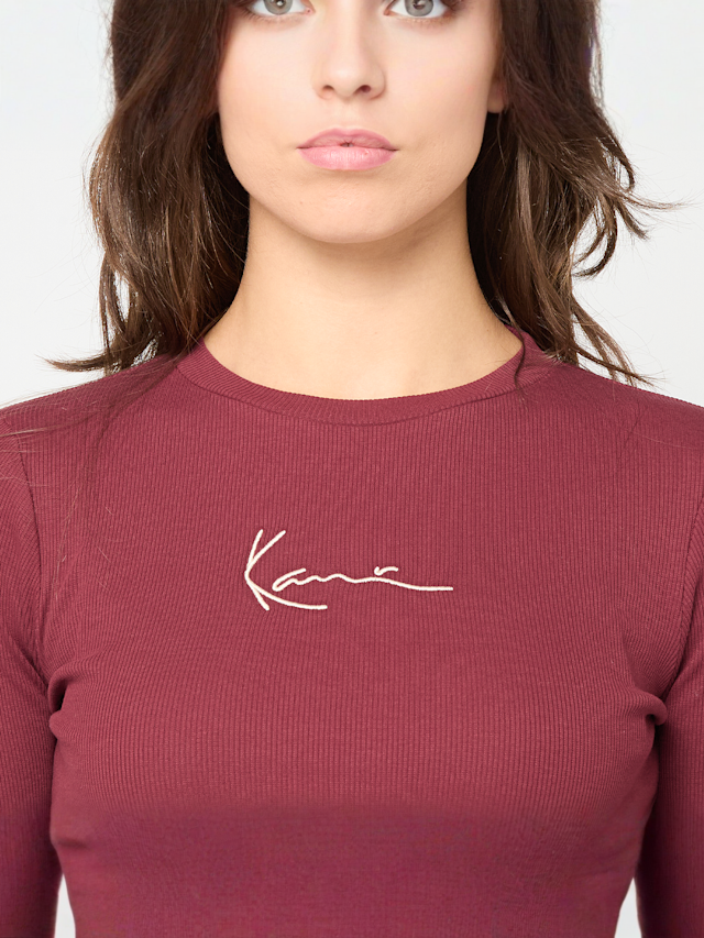Karl Kani, Small Signature Short Rib LS, red, Image 3 of 4