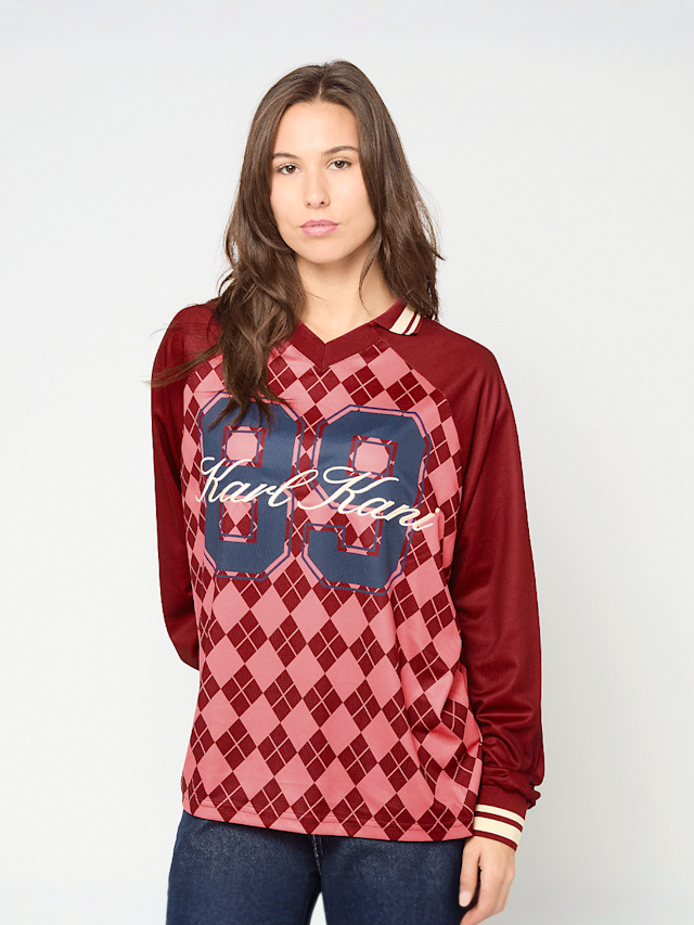 Karl Kani, Script Mesh Print Jersey Longsleeve, multicolor, Afbeelding 1 van 5