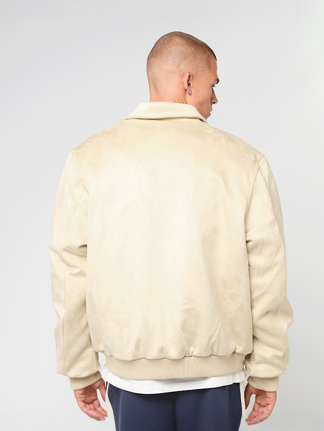 Karl Kani, Kani Legacy Faux Suede Bowling Jacket, beige, Image 2 of 5