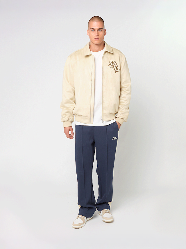 Karl Kani, Kani Legacy Faux Suede Bowling Jacket, beige, Image 5 of 5