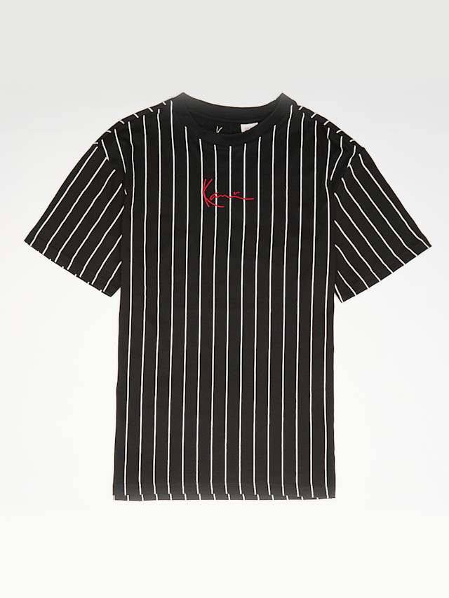 Karl Kani, Small Signature Essential Pinstripe Tee Junior, zwart, Afbeelding 1 van 3