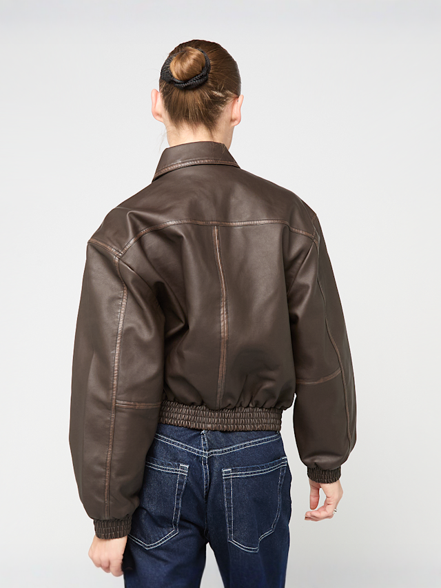 Decibel, Oversized Cropped Jacket, bruin, Afbeelding 2 van 4