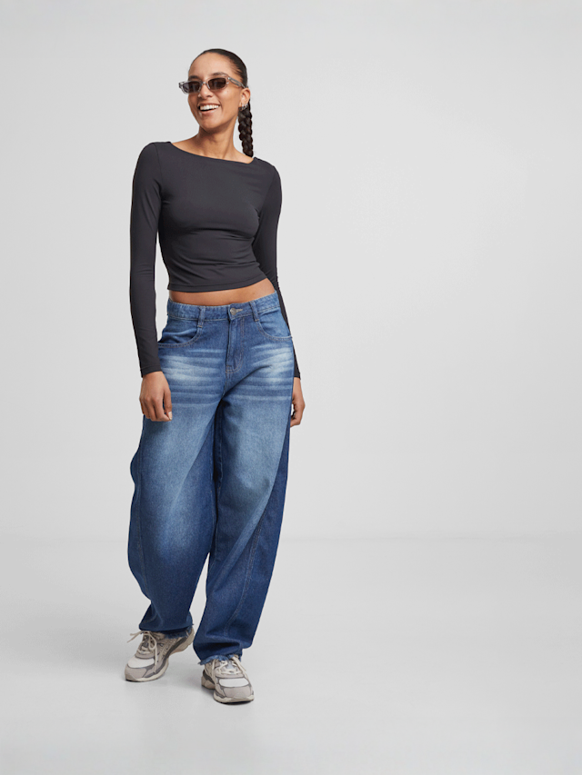 Urban Classics, Ladies Slim Fit Longsleeve, black, Image 4 of 4