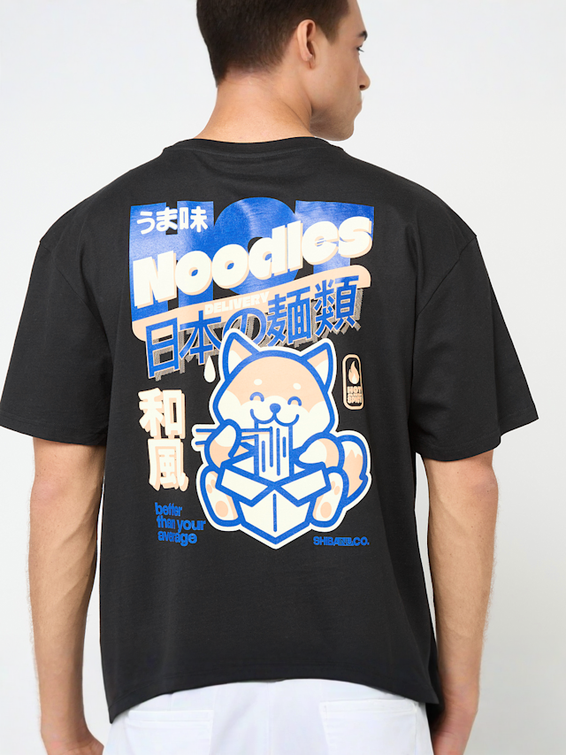 Mister Tee, Yummy Noodles Oversize Tee, black, Image 4 of 5