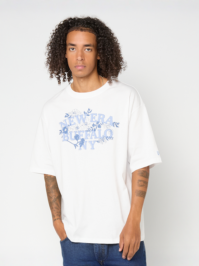 New Era, NEW ERA FLORAL OS TEE NEW ERA BLK, white, Image 1 of 5