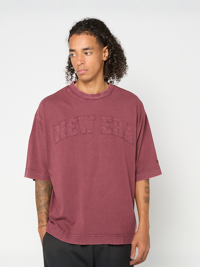 New Era, NEW ERA WASHED OS TEE NEW ERA BLK, red, Image 1 of 4