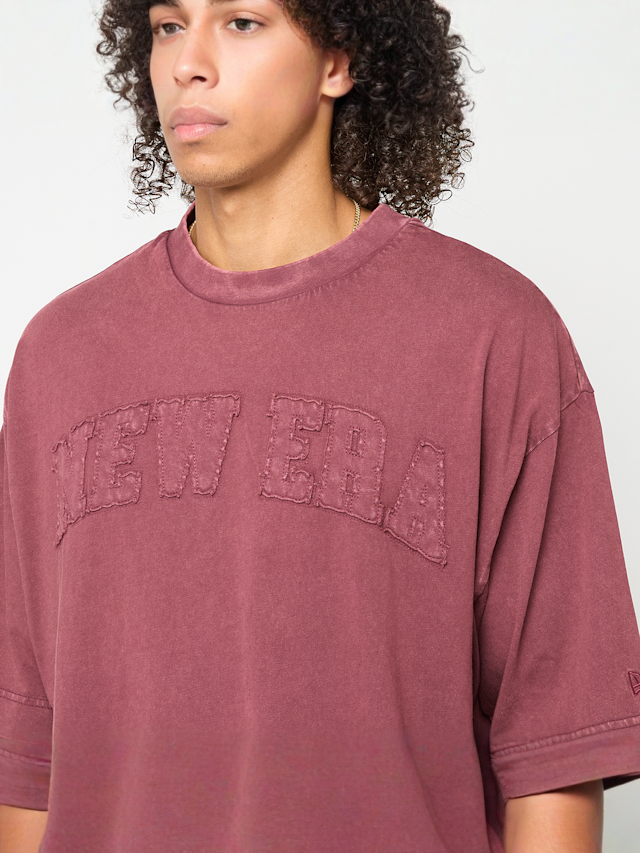 New Era, NEW ERA WASHED OS TEE NEW ERA BLK, red, Image 3 of 4