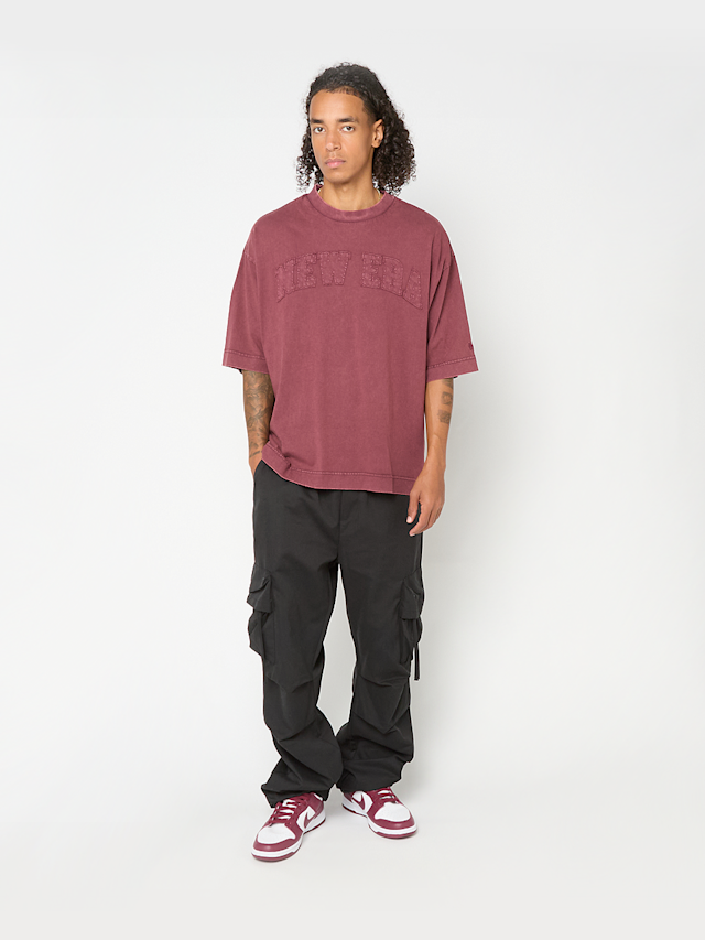 New Era, NEW ERA WASHED OS TEE NEW ERA BLK, red, Image 4 of 4