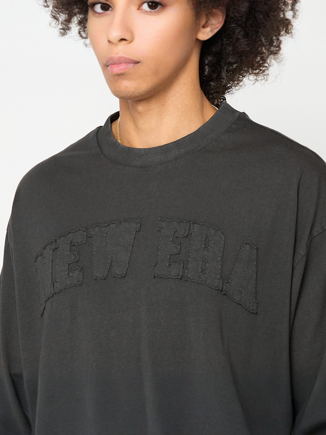New Era, NEW ERA WASHED OS TEE NEW ERA BLK, black, Image 3 of 4