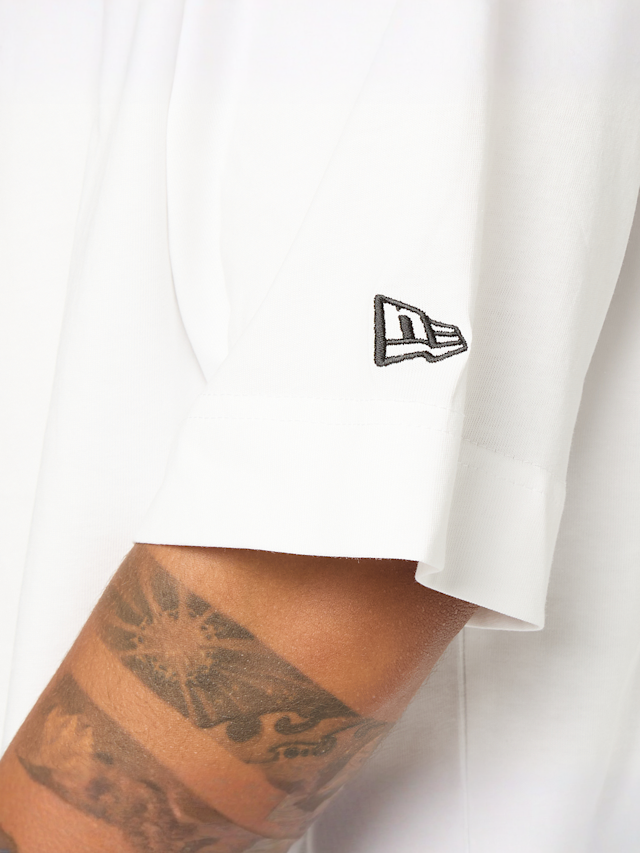 New Era, NBA LINEAR GRAPHIC BOX TEE LOS ANGELES LAKERS WHI, white, Image 4 of 5