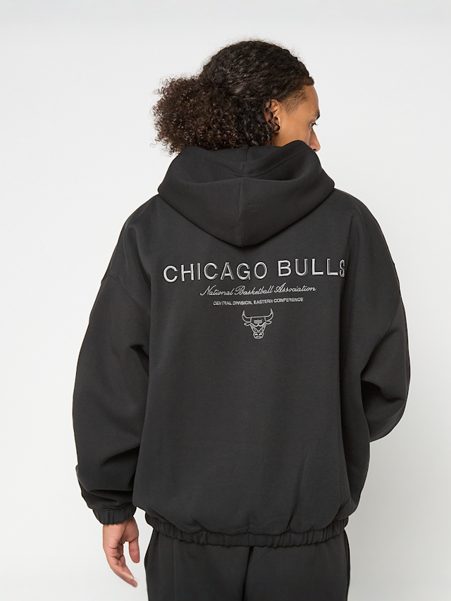 New Era, NBA LINEAR OS ZT HOODIE CHICAGO BULLS BLK, black, Image 1 of 6