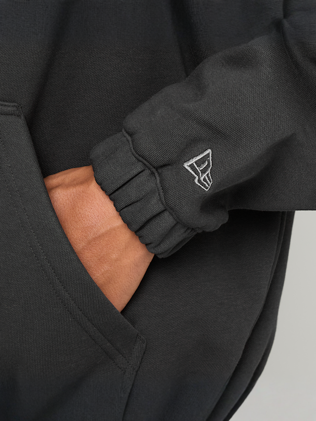 New Era, NBA LINEAR OS ZT HOODIE CHICAGO BULLS BLK, black, Image 4 of 6