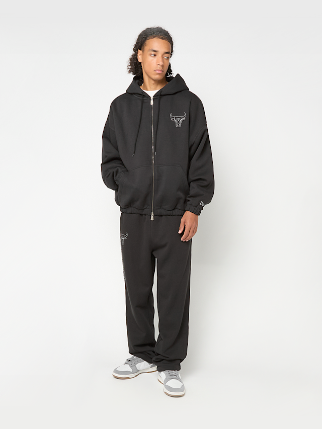 New Era, NBA LINEAR OS ZT HOODIE CHICAGO BULLS BLK, black, Image 6 of 6