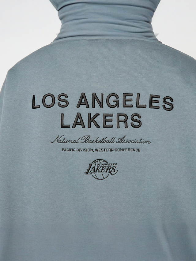 New Era, NBA LINEAR OS ZT HOODIE LOS ANGELES LAKERS SPG, blue, Image 4 of 5