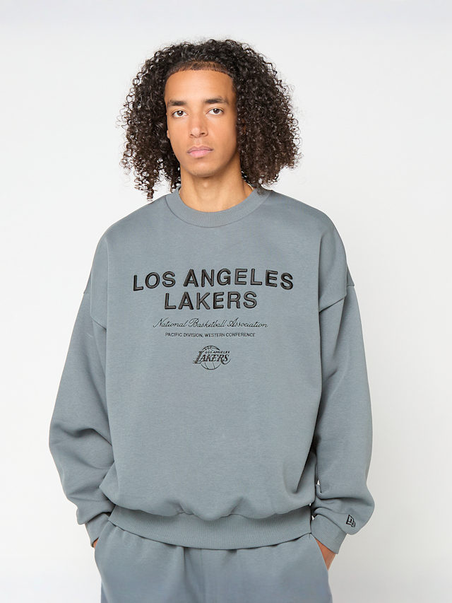 New Era, NBA LINEAR GRAPHIC BOXY CREW LOS ANGELES LAKERS SPG, blue, Image 1 of 5