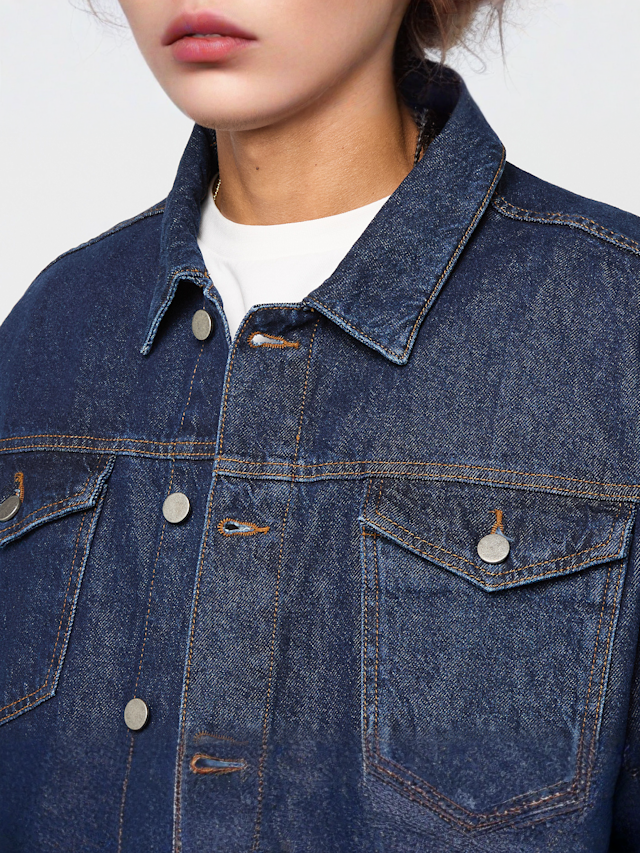 Decibel, Cropped Denim Jacket, blue, Image 3 of 4