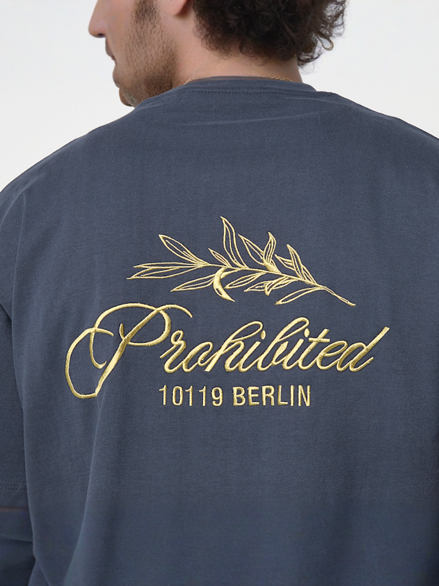 Prohibited, Leaf Tee, blauw, Afbeelding 3 van 5