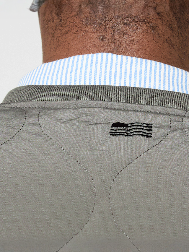 Prohibited, Quilted Club Vest, zielony, Obraz 4 z 5