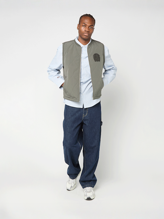 Prohibited, Quilted Club Vest, zielony, Obraz 5 z 5