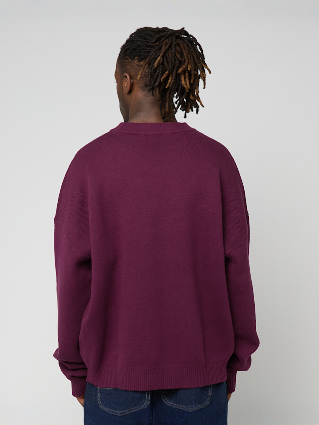 Prohibited, Contrast SC Knit Sweater, red, Image 2 of 4