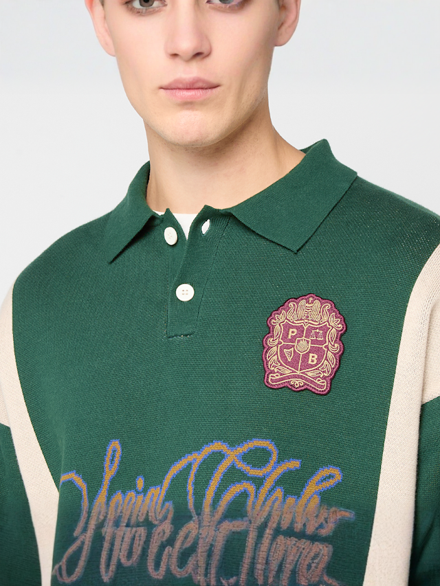 Prohibited, Contrast Clubhouse Knit, green, Image 3 of 4