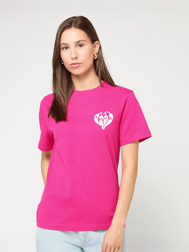 Miss Tee, Spicy Heart Tee, light pink, Image 2 of 5