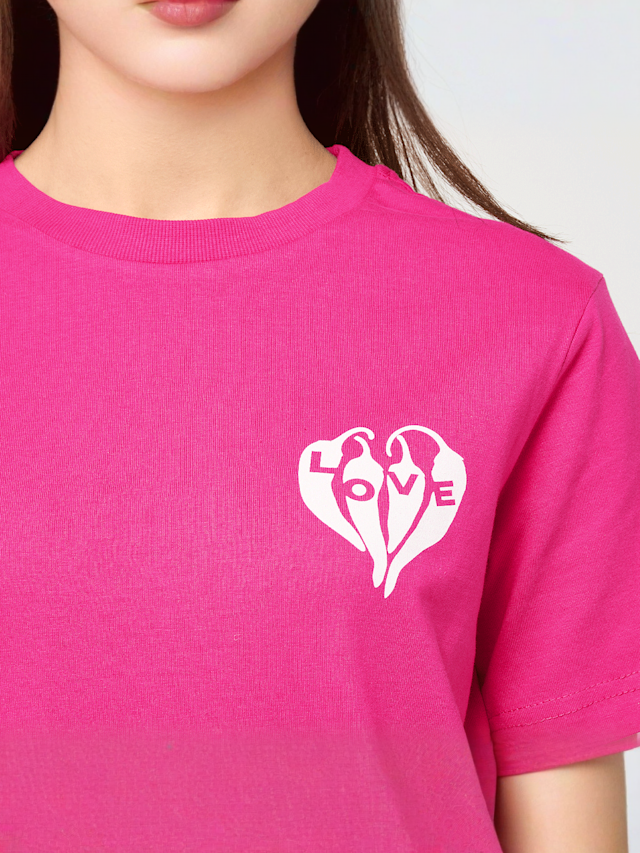 Miss Tee, Spicy Heart Tee, lichtroze, Afbeelding 3 van 5