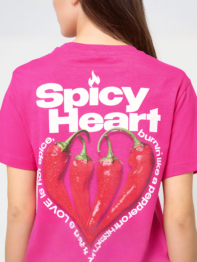 Miss Tee, Spicy Heart Tee, lichtroze, Afbeelding 4 van 5