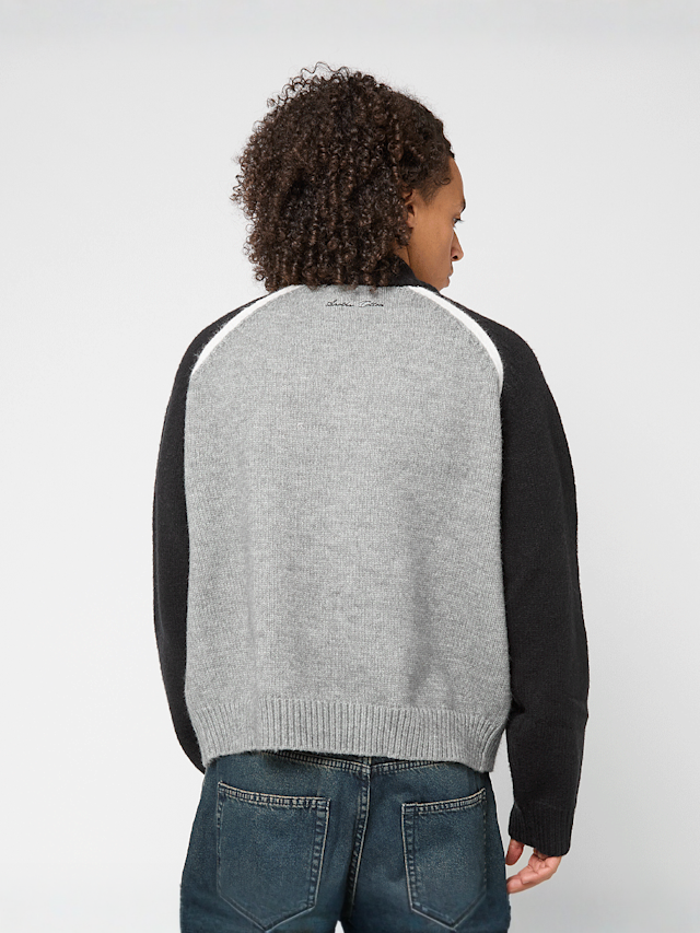 Another Cotton Lab, Another Zip Knit Cardigan, grey, Image 2 of 6