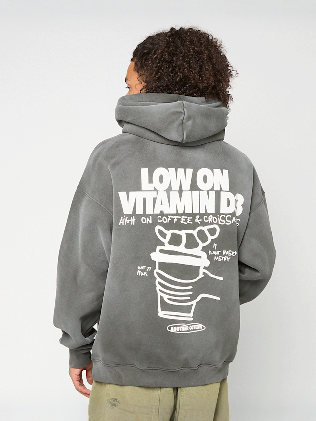 Another Cotton Lab, Vitamin D3 Washed Hoodie, grey, Image 1 of 5