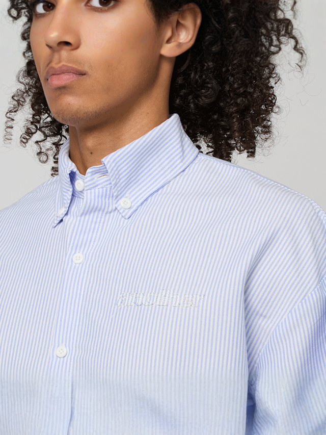 Another Cotton Lab, Everyday Oxford Shirt, blue, Image 3 of 6