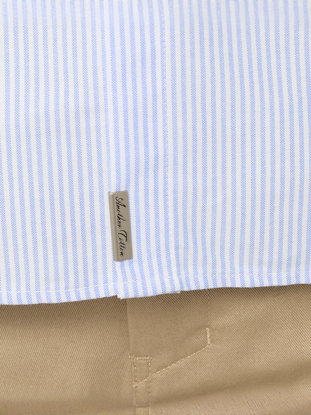 Another Cotton Lab, Everyday Oxford Shirt, blauw, Afbeelding 4 van 6