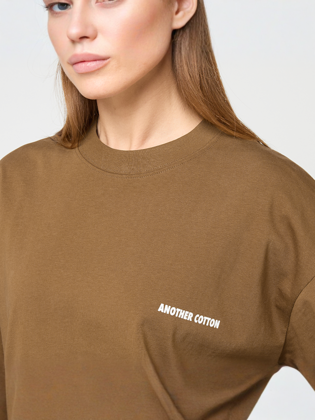 Another Cotton Lab, Yoga & Tequila T-Shirt, green, Image 4 of 5