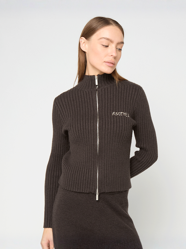 Another Cotton Lab, Another Scribble Zipper, brown, Image 1 of 4