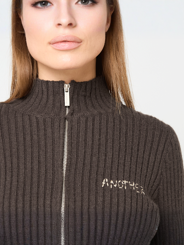 Another Cotton Lab, Another Scribble Zipper, bruin, Afbeelding 3 van 4