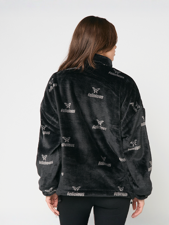 Felicious, Teddy Logo Jacket, black, Image 2 of 5