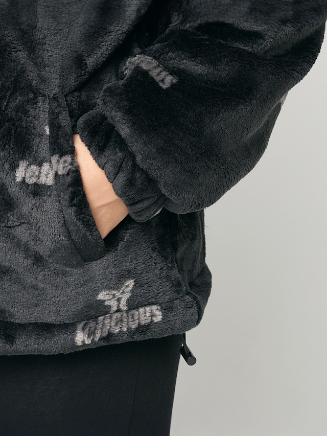 Felicious, Teddy Logo Jacket, black, Image 4 of 5