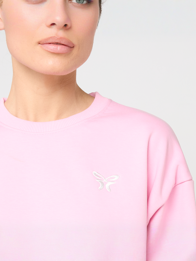 Felicious, Cropped Terry Crewneck, light pink, Image 3 of 4