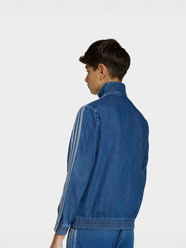 adidas Originals, Firebird Denim Tracktop, blue, Image 2 of 5