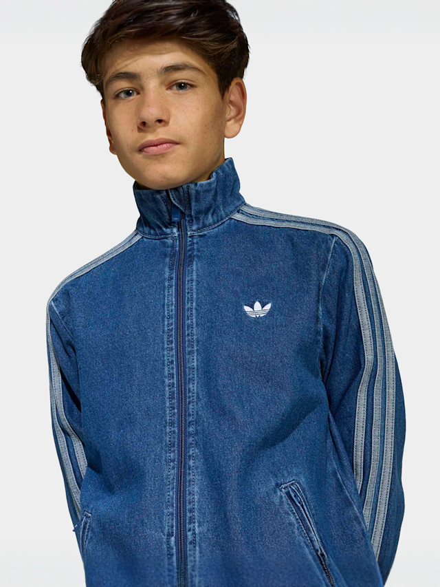 adidas Originals, Firebird Denim Tracktop, blue, Image 3 of 5