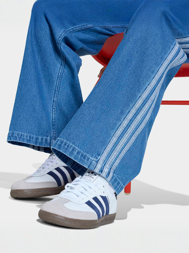 adidas Originals, Firebird Denim Trackpants, blue, Image 4 of 5